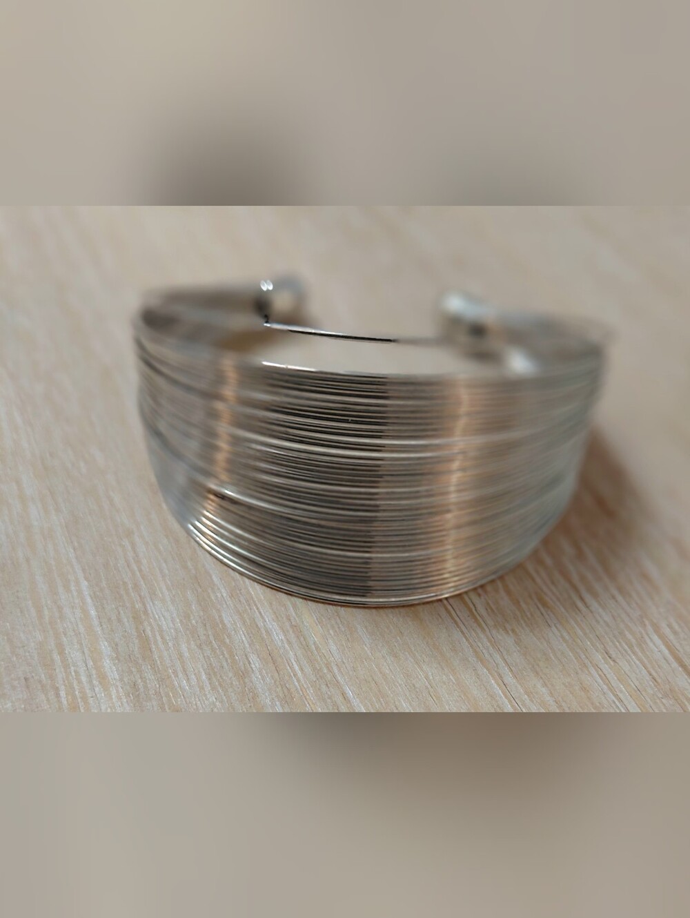 Sterling Silver Multi-Band Cuff Bracelet - Silver